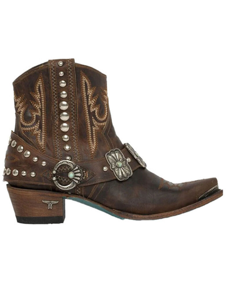 Lane Women's Silver Mesa Fashion Booties - Snip Toe, Cognac, hi-res