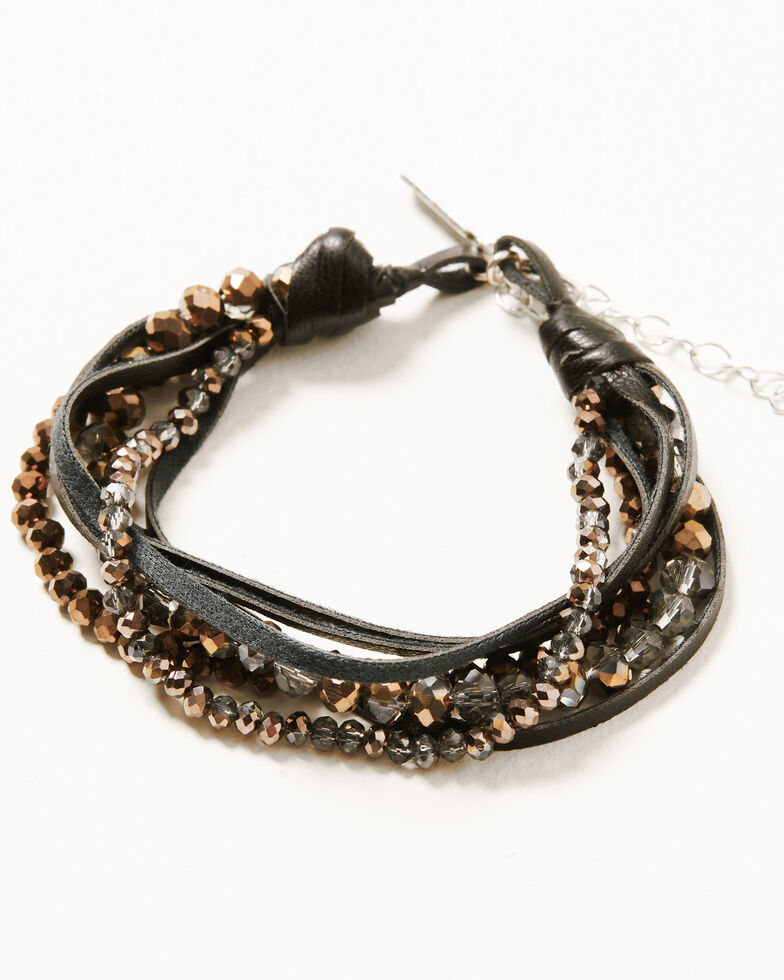 Shyanne Women's Bandita Beaded Bracelet, Black, hi-res