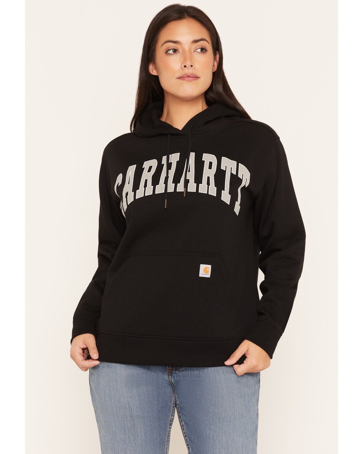 Carhartt Women's Marquette Varsity Graphic Hoodie, Black, hi-res