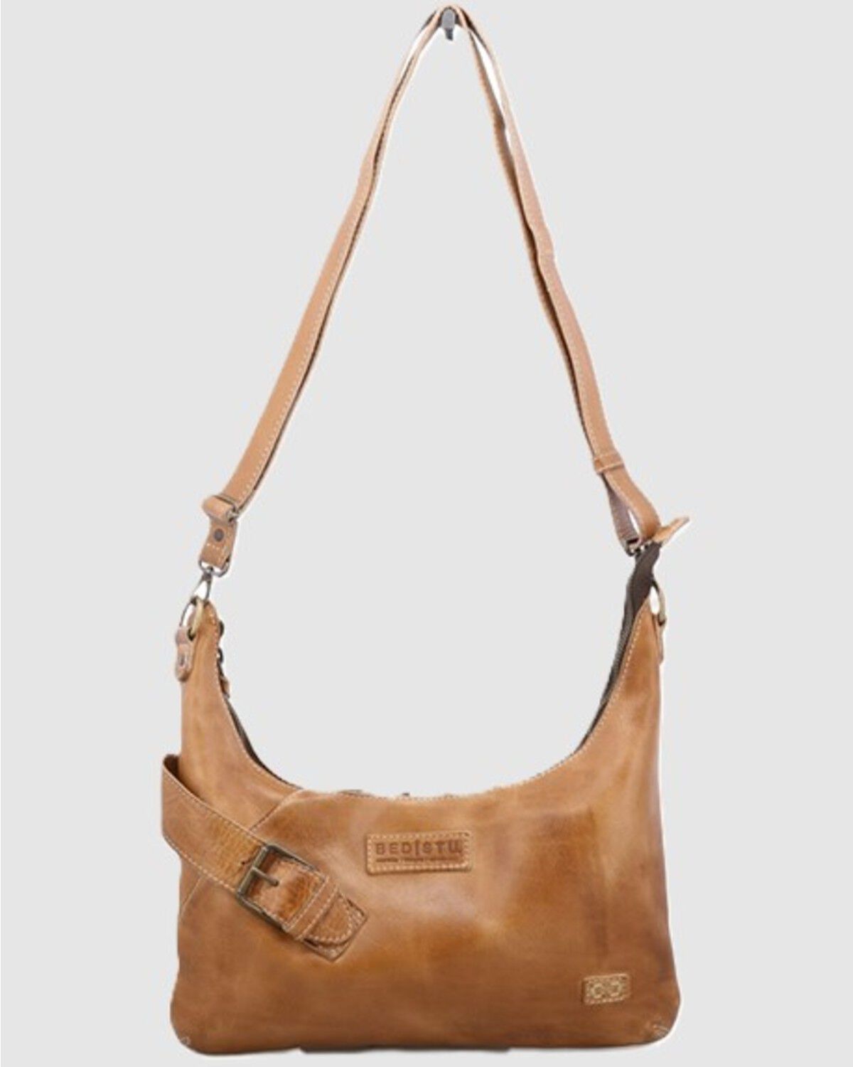 Bed Stu Women's Seemly Compact Buckle Detail Bag, Tan, hi-res