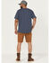 Image #3 - Lucky Brand Workwear Men's Double Front Panel Shorts, Brown, hi-res
