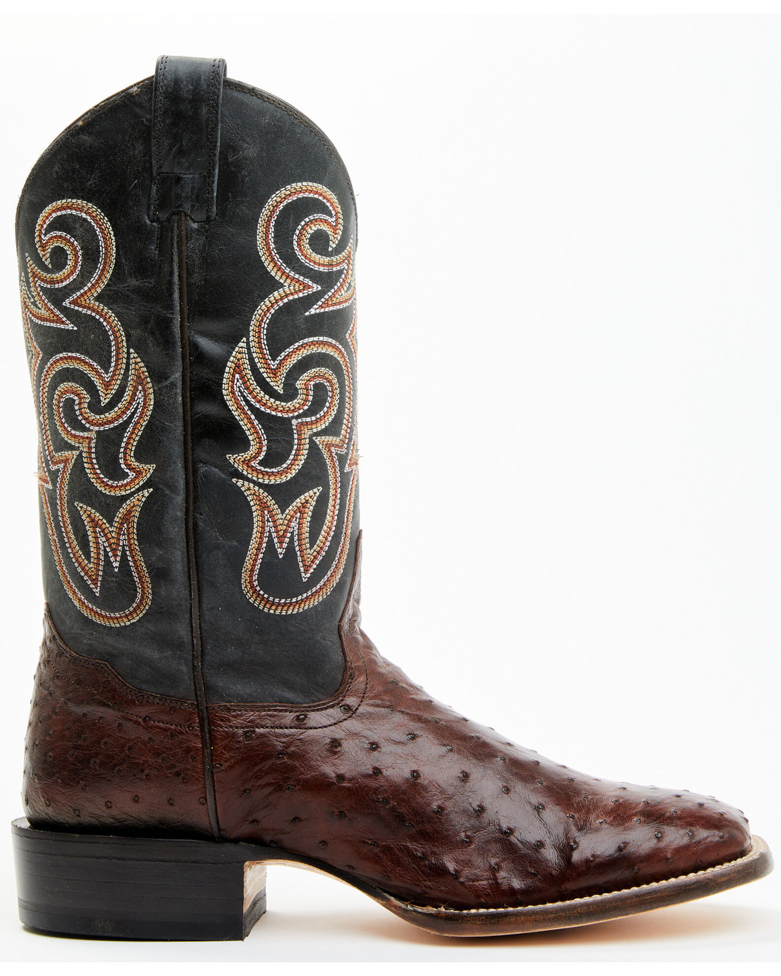 Product Name: Cody James Men's Exotic Full Quill Ostrich Western Boots -  Broad Square Toe