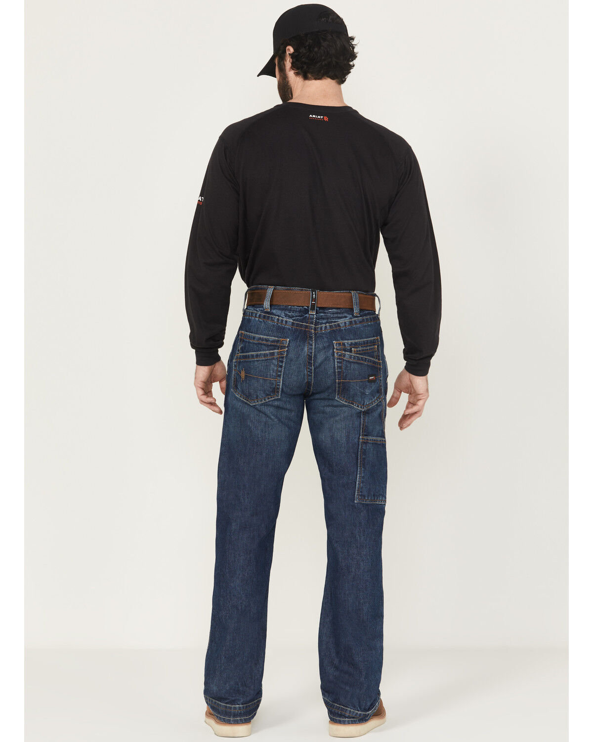 Image #6 - Ariat Men's FR M4 Relaxed Workhorse Relaxed Fit Bootcut Jeans, Denim, hi-res