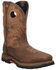 Dan Post Men's Storms Eye Waterproof Western Work Boots - Broad Square Toe, Brown, hi-res