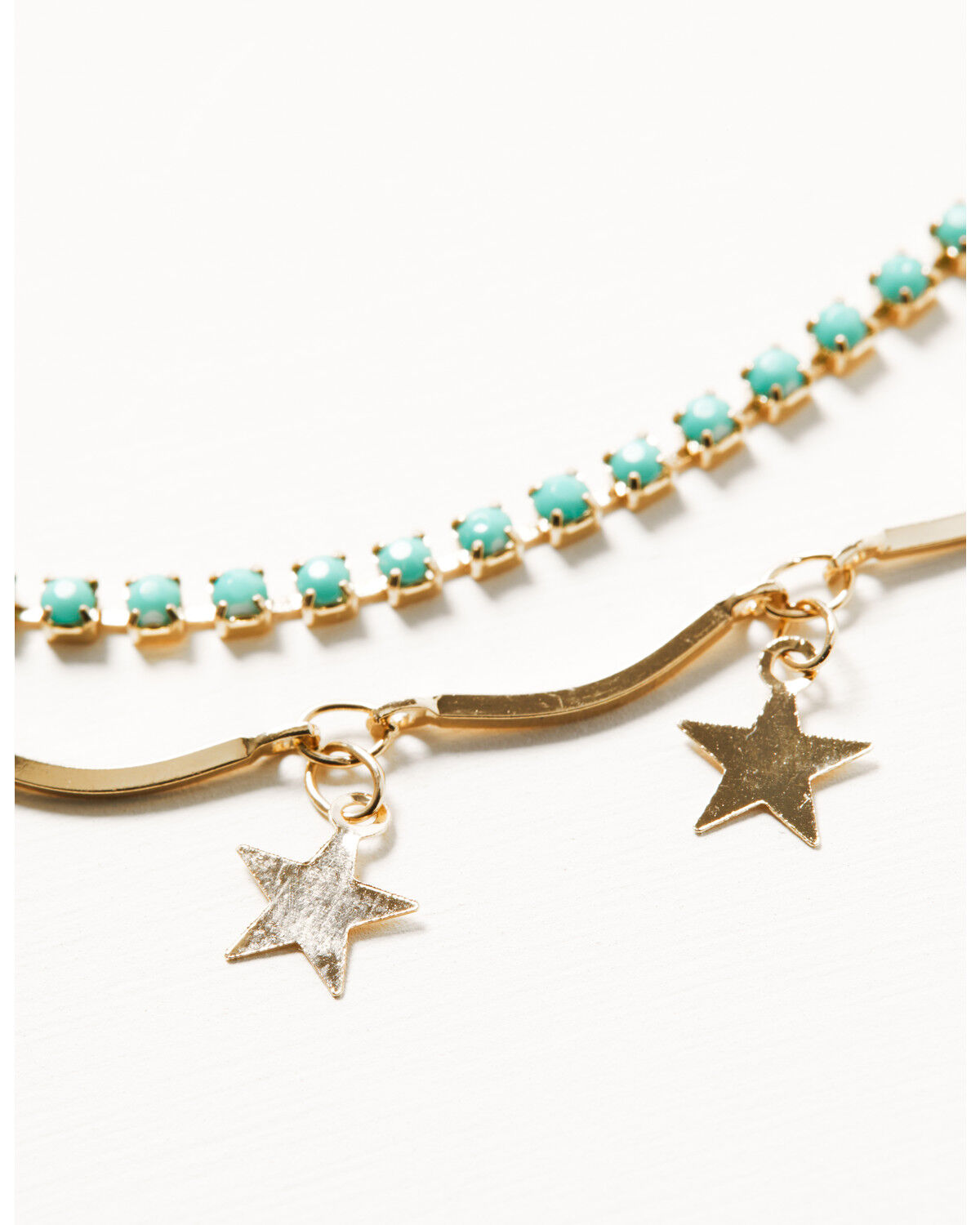 Product Name:  Shyanne Women's Stars Golden Charm Necklace Set - 2 Piece