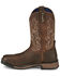 Image #3 - Tony Lama Men's Anchor Water Buffalo Soft Western Work Boots - Broad Square Toe, Brown, hi-res
