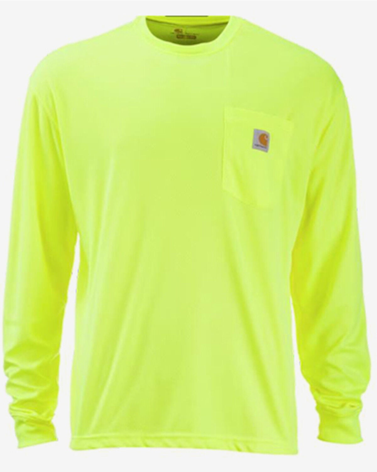 Image #1 - Carhartt Men's Force&reg; Color Enhanced Long Sleeve Work Shirt - Big, Yellow, hi-res
