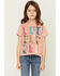 Image #1 - Shyanne Girls' Boots Short Sleeve Graphic Tee, Rose, hi-res