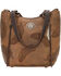 American West Women's Sacred Bird Bucket Tote , Distressed Brown, hi-res