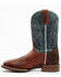 Image #3 - Cody James Men's Xtreme Xero Gravity Western Performance Boots - Broad Square Toe, Brown/blue, hi-res