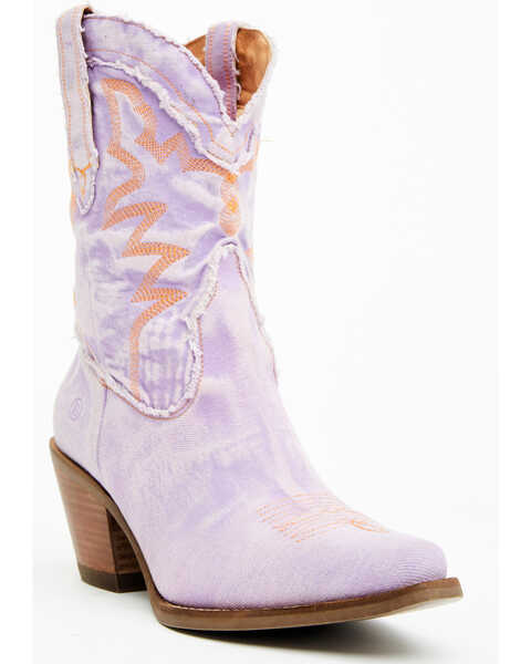 Dingo Women's Y'all Need Dolly Western Boots - Snip Toe , Purple, hi-res