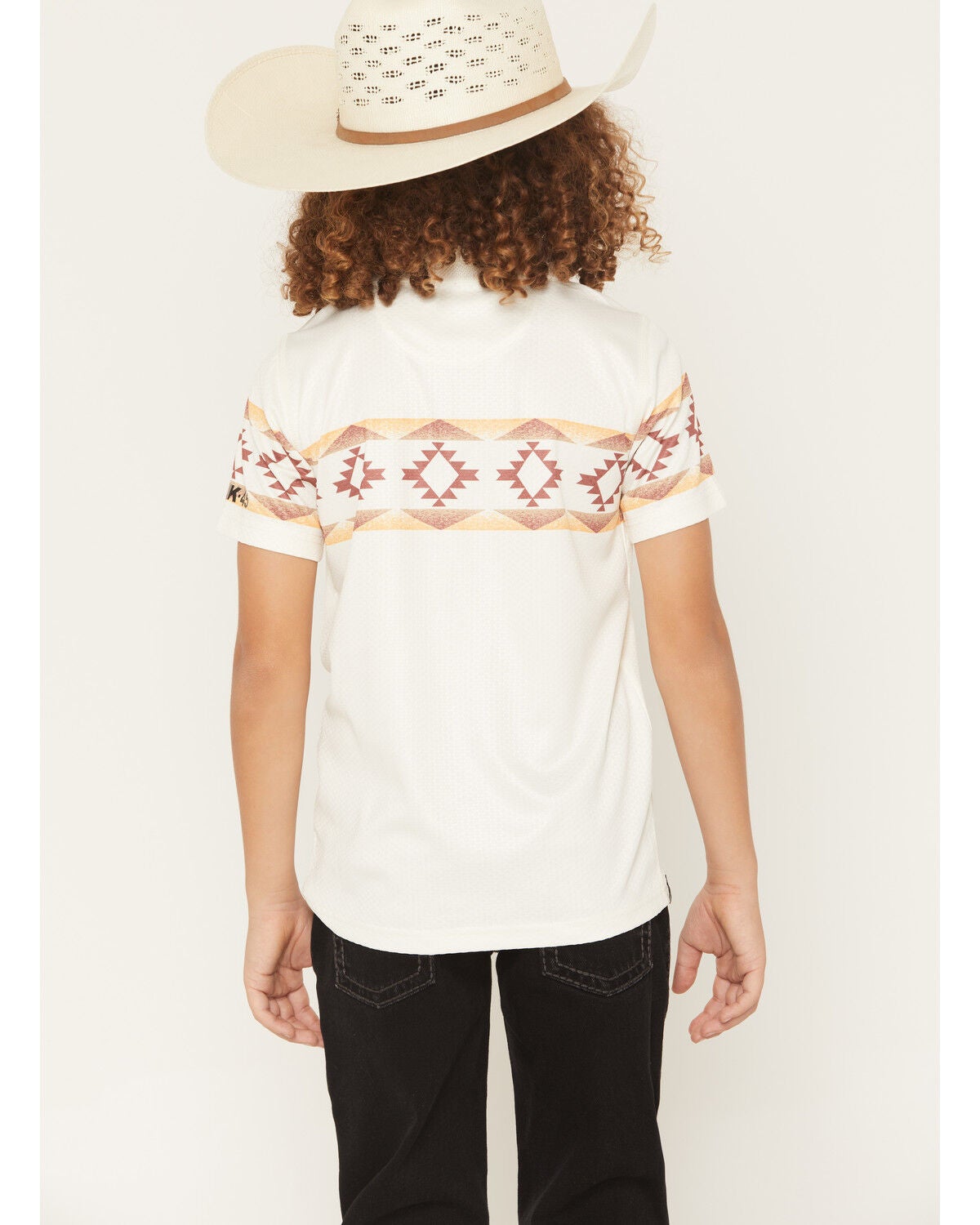 Image #4 - RANK 45&reg; Boys' Josey Border Striped Button-Down Polo Shirt, Cream, hi-res