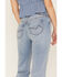 Image #3 - Cleo + Wolf Women's Light Wash High Rise Patchwork Distressed Straight Jeans, Medium Wash, hi-res