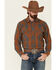 Resistol Men's Red Evans Large Plaid Long Sleeve Western Shirt , Red, hi-res