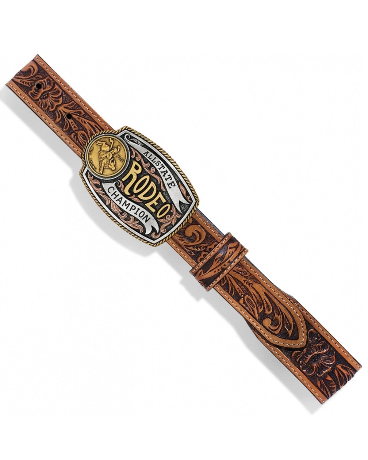 Image #3 - Tony Lama Boys' Lil Champ Western Belt, Tan, hi-res