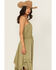 Image #2 - Scully Women's Sleeveless Hanky Hem Jacquard Midi Dress, Olive, hi-res