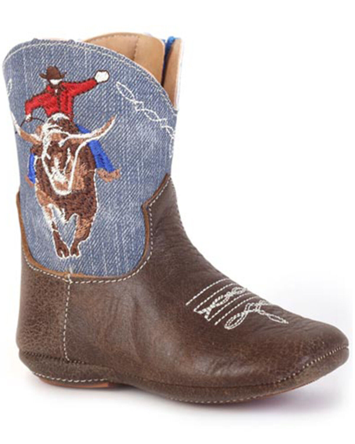 Image #1 - Roper Infant Boys' Cowbabies Bullrider Western Boots - Broad Square Toe, , hi-res