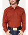 Image #3 - Cinch Men's Modern Fit Small Geo Print Snap Western Shirt , Red, hi-res