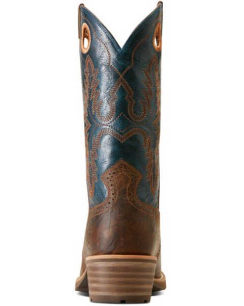 Image #3 - Ariat Men's Hybrid Roughstock Western Performance Boots - Square Toe, Brown, hi-res