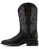 Image #2 - Ariat Women's Round Up Western Boots - Broad Square Toe, Black, hi-res