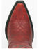 Image #6 - Lane Women's Off The Record Patent Leather Tall Western Boots - Snip Toe, Ruby, hi-res