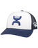 HOOey Men's White & Navy University Of Nevada Embroidered Logo Mesh-Back Trucker Cap , White, hi-res