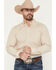 Image #1 - Ariat Men's Pro Series Walt Plaid Print Fitted Long Sleeve Button-Down Western Shirt, Beige, hi-res