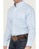 Image #2 - George Strait By Wrangler Men's Paisley Print Long Sleeve Button-Down Stretch Western Shirt, Blue, hi-res