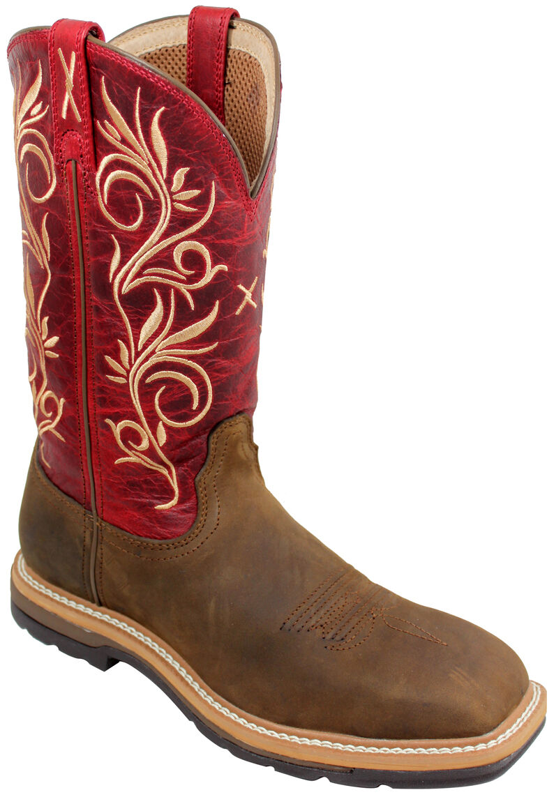 Twisted X Women's Western Work Boots - Steel Toe, Distressed, hi-res