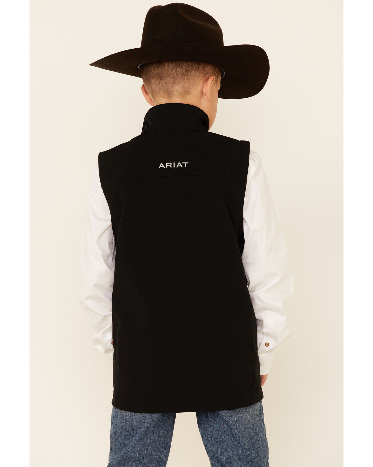 Image #4 - Ariat Boys' Vernon 2.0 Softshell Vest, Black, hi-res