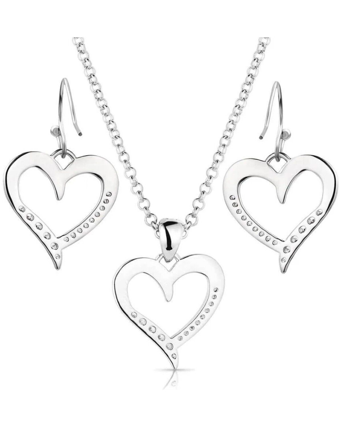Image #2 - Montana Silversmiths Women's Divine Affection Jewelry Set - 2 Piece, Silver, hi-res