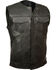 Image #1 - Milwaukee Leather Men's Collarless Zip Front Club Style Vest - Big 5X, Black, hi-res