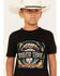 Image #2 - Rock & Roll Denim Boys' Dale Brisby Rodeo Time Short Sleeve Graphic T-Shirt, Black, hi-res