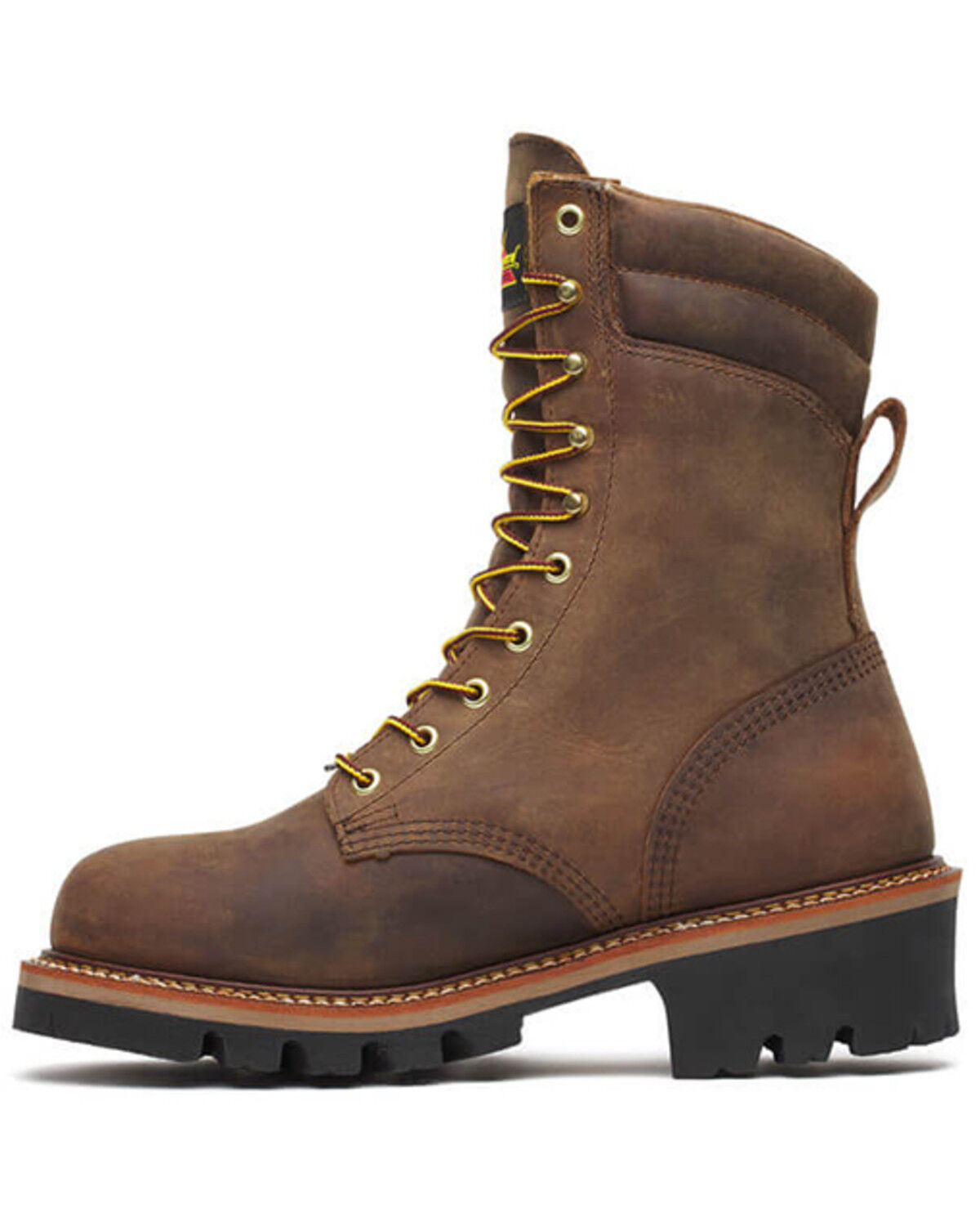 Image #3 - Thorogood Men's Logger Series 9" Stud Horse Waterproof Work Boots - Soft Toe, Brown, hi-res
