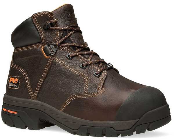 Timberland Pro Helix Metatarsal Guard 6" Lace-Up Work Boots - Composition Toe, Brown, hi-res