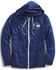 Image #1 - Tin Haul Men's Retro Screen Print Zip-Up Hooded Jacket, Blue, hi-res