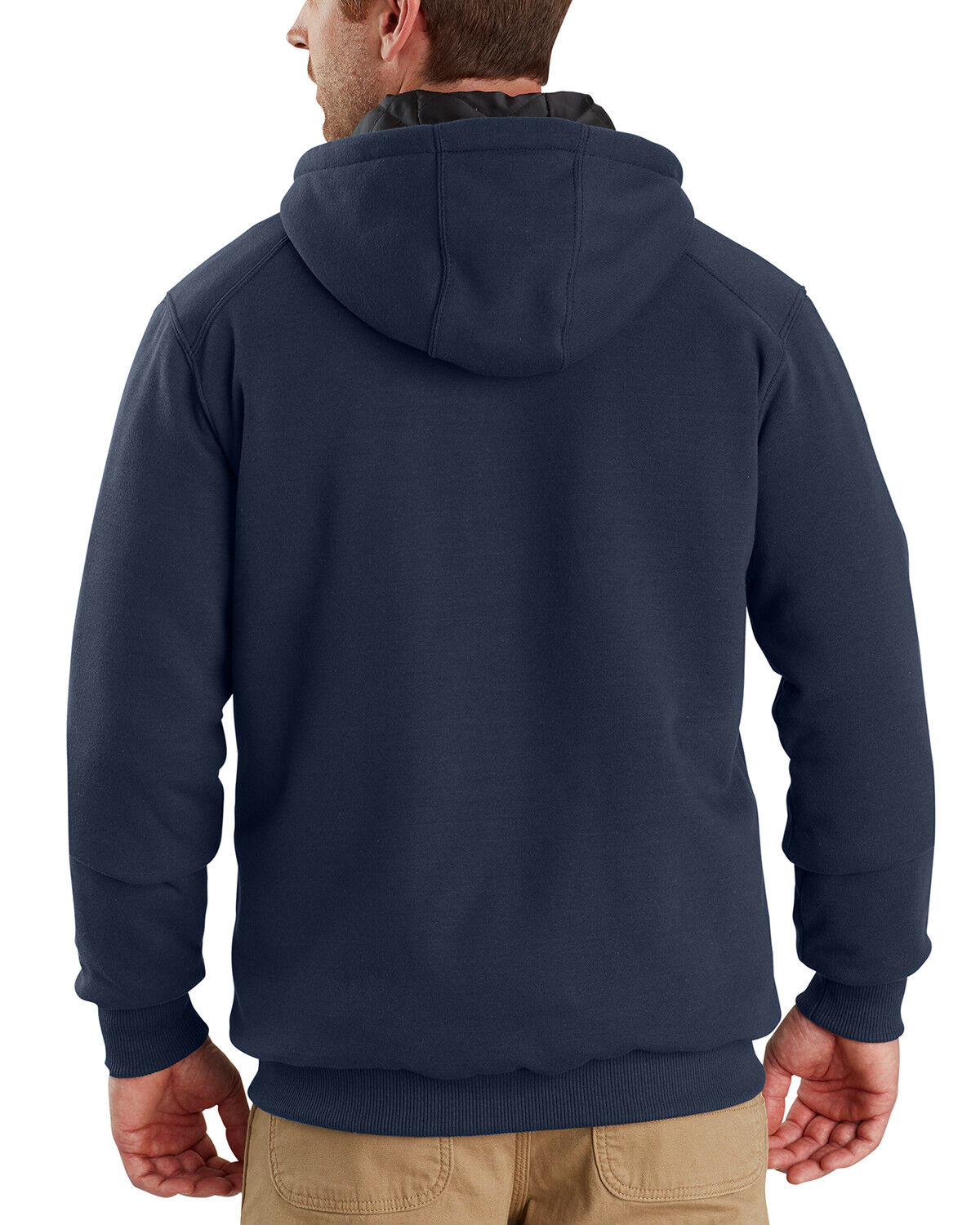 Image #3 - Carhartt Men's Rain Defender Rockland Quilt-Lined Hooded Work Jacket, , hi-res