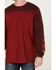 Image #3 - Hawx Men's FR Color Block Long Sleeve Graphic Work T-Shirt , Red, hi-res