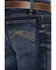 Wrangler 20X Boys' Dark Wash Dawn Stretch Slim Straight Jeans, Blue, hi-res