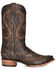 Image #2 - Corral Men's Embroidered and Embellished Western Boots - Snip Toe, Brown, hi-res
