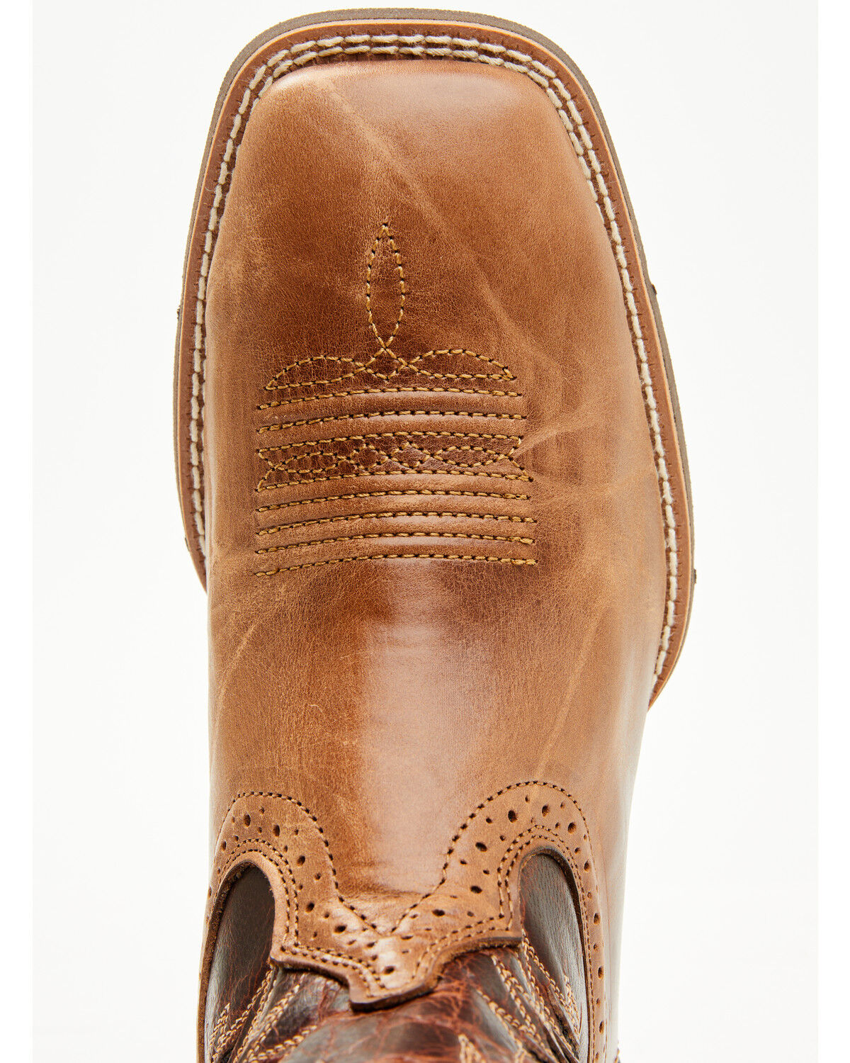 Image #6 - Ariat Men's Sport Cool VentTEK Western Performance Boots - Broad Square Toe, Brown, hi-res