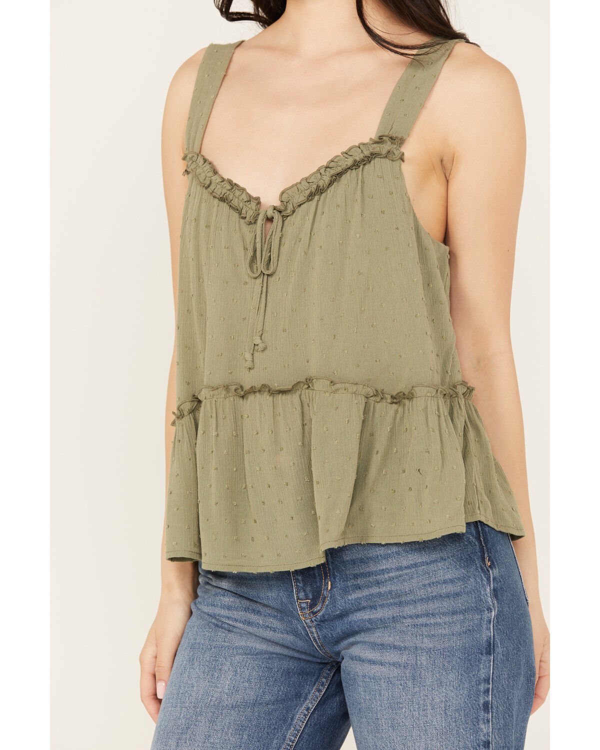 Image #3 - Trixxi Women's Swiss Dot Tank, , hi-res