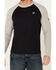 Image #5 - Rock & Roll Denim Men's FR Black Long Sleeve Work Raglan T-Shirt, Black, hi-res