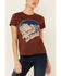 Image #3 - Bandit Brand Women's Rust Desert Dreamin Graphic Short Sleeve Tee, Rust Copper, hi-res