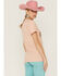 Bohemian Cowgirl Women's Wild & Free Doll Nashville Graphic Tee , Coral, hi-res