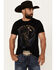 Image #1 - Cody James Men's No Regrets Cowboy Short Sleeve Graphic T-Shirt, Black, hi-res