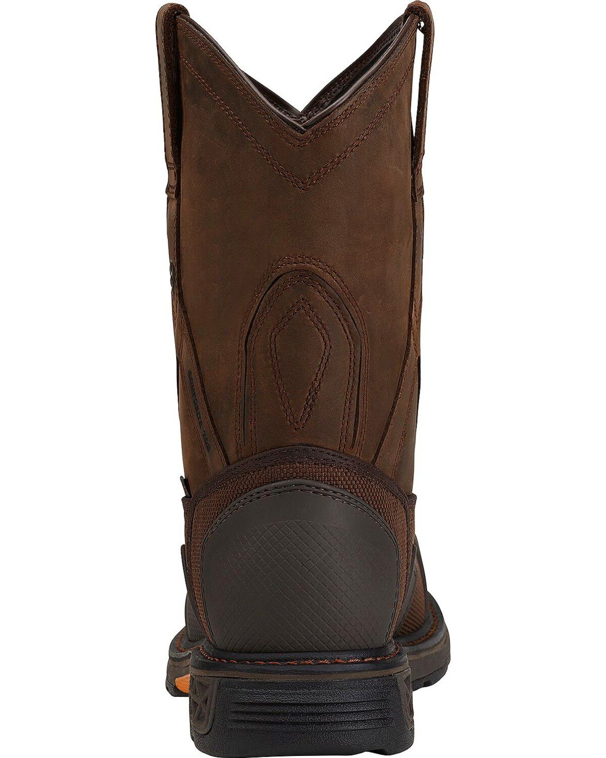 Image #4 - Ariat Men's Overdrive XTR H20 Pull On Work Boots - Steel Toe, Brown, hi-res