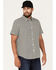 Levi's Men's Classic 1 Pocket Checker Short Sleeve Button Down Shirt , Navy, hi-res