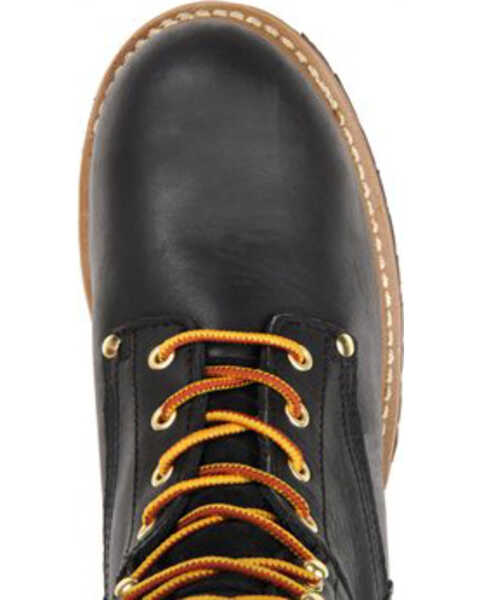 Carolina Men's Logger Boots - Round Toe, Black, hi-res