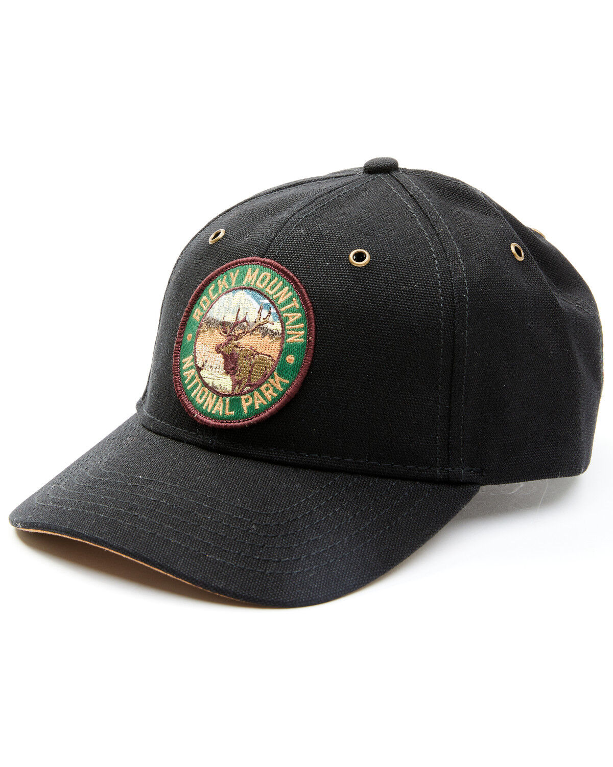Image #1 - H3 Sportgear Men's Rocky Mountain National Park Patch Ball Cap, Black, hi-res